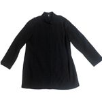 Eileen Fisher Black Textured Knit waffle Collar longSleeve Cardigan Jacket Large Photo 0