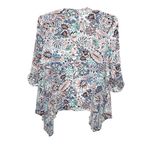 Torrid  2 Floral Paisley Kimono Cardigan Open Front Gauze Rayon Pastel Boho Flowy Photo 1