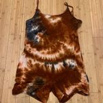 Wearever Tie-Dye Jumpsuit in Brown and Black Photo 0