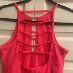 Victoria's Secret Victoria Secret Sport Womens Small Pink Ribbed Bodycon Dress Photo 3