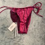 NA-KD NWT Melissa Bentsen x  drawstring bikini pantie snake print medium Photo 1