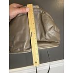 Textured Shoulder Bag Womens Medium Brown Faux Leather Ostrich Croc Applique Photo 9