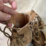 Joyfolie Imala Nutmeg Sandals Suede Leather Shoes Festival Fringe Sz 8.5 Tan Photo 6