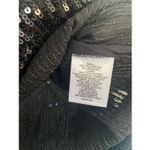 Halogen  Dark Black Sequin Button Down Shirt Sz  M Photo 9