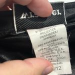 Wrapper  Y2K faux leather black zipper front pants 11/12 Photo 2