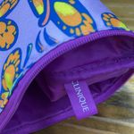 Clinique  Purple Butterfly Print Cosmetic Makeup Bag 8.5 x 5 inches Photo 7
