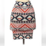 BCBGMAXAZRIA | Bohemian Aztec Southwestern Tribal Print Pencil Skirt Size XS Photo 2