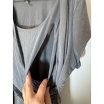 Thyme XXL Gray Nursing Top Crossover‎ Short Sleeve Comfort Maternity Plus Size Size 2X Photo 2