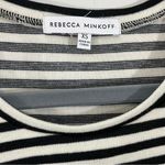Rebecca Minkoff  Talia Stripe Long Puff Sleeve Black and White‎ Women's Size XS Photo 2