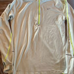 Nike Pullover Womens Medium Light Blue Green Running Dri Fit Athletic 1/2 Zip Photo 0