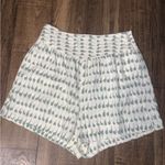 MIRTH Green white high waisted embroidered shorts cotton classic spring boho S Black Photo 4