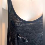 BCBG MAXAZRIA Black Long Tank with Sequins Racerback Burnout Size Large Photo 7