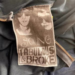 Young Fabulous and Broke Keaton Ombre Long Sleeve Dress Blue Jersey Tie Dye Size S Photo 8