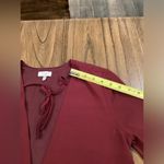 Tobi bell sleeve shift sheath knee length 3/4 Sleeve dress burgandy dress S Photo 1