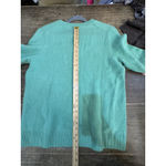 C By Bloomingdales Cashmere Sweater Size XL Green V Neck Long Sleeve Womens Photo 8