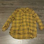 New York Laundry  Women’s Yellow and Black Plaid Shirt, 3/4 Sleeve, Size 3x Photo 4