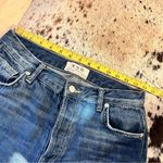 We The Free  Free People Distressed Straight Leg Cut‎ Off Jeans Size 27 Photo 3