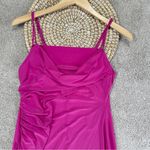 ZARA Women’s Draped Neckline Midi Dress Sleeveless Blogger Favorite in Fuchsia M Photo 6