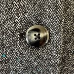 Gianni Vintage Wool Blend Made in the USA Heather Gray Button Down SZ 12 Photo 5
