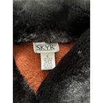 Vtg 80s Skyr wool rust Shacket L black Fur Collar old money quiet luxury grandma Orange Size L Photo 1