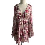 Free People Closer to the Heart Floral Print Ruffled Tiered Mini Dress Photo 2