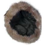 Authentic Russian Sable Fur Stole+ Matching Pillbox Hat VTG 50s Brown Mob Wife Photo 6