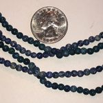 2 Elegant Blue Semi Precious Stones Beaded Boho Necklaces Photo 3