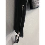 Sam Edelman Real Leather Moto Jacket Women's Medium Black Zip Up Fitted Biker Photo 12