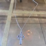 Handmade Antique Vintage Gothic Silver Celtic cross pendant Necklace - Cross Photo 2