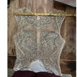 Cinderella  Women's Cream Jewel Embellished Embroidery Maxi Dress Size 14 Photo 9