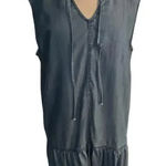 Driftwood  Shaye Blue 100% Tencel Denim Shift Dress Size Medium Photo 0