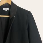 Waverly Grey Hudson Black Leather Trim Single Breasted Car Coat Size M Size M Photo 4