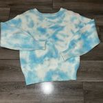 Love Shack Fancy Gallatin Pullover Sweater - Soft Aqua Hand Dye Blue Light Photo 4