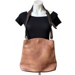 I Ponti Firenze Brown Penble Leather Wide Strap Shoulder Bag Photo 6