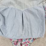 VTG Gitano Womens Top S Chambray Floral Button Up Crop Tie Western Rodeo 90s Blue Photo 8