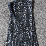 Adrianna Papell  One-Shoulder Sequin Dress in Silver Photo 0