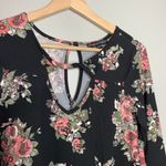 Three Pink Hearts  Tunic Top Floral Small Photo 2