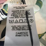 Ann Taylor Factory oversized rolled short sleeve blouse w/yellow flowers size XL Photo 7