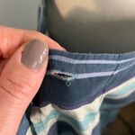 100% silk Bridgetown Collection striped wrap skirt size small Blue Photo 7