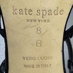 Kate Spade Satin T-Strap Gold and Black Bow Strappy Sandal Size US 8 B Stiletto Photo 15