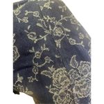 Avon Fashions Vintage 80’s/90’s Blue with Silver Floral Design Cropped Bolero St Blue Photo 6