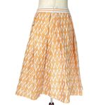 Jijil Orange Patterned Aline Women's Skirt Size 6 Photo 5