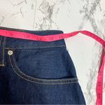 Calvin Klein Jeans  HR Raw Denim MINI Skirt with Vinyl Sleeve Logo Sz 27 Photo 4