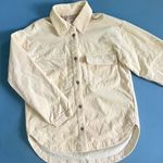 Anthropologie Maeve Corduroy Cream Buttondown Shirt Jacket Photo 6