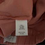 L'Academie  Peach Tencel Linen Blend Pull On Straight Leg Pants Sze Small Coastal Photo 6