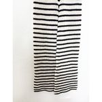 ZARA  Black White Knit Striped Wide Leg Pants Size Small High Rise Stretch Beach Photo 9
