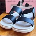 Kensie womens Jipsy adjustable slip on slides sandals black 11 Photo 0