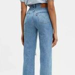 Levi's Levi’s Women’s Ribcage Straight Leg Ankle Jeans High Rise Button Fly in Blue 26 Photo 1