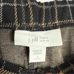 J. Jill Ponte Slim Leg Plants Plaid Black And Tan‎ Pull On Size Large Petite Photo 3