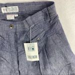 TOGETHER! Pleated Front High Rise Cuffed Short Blue Size undefined Photo 4